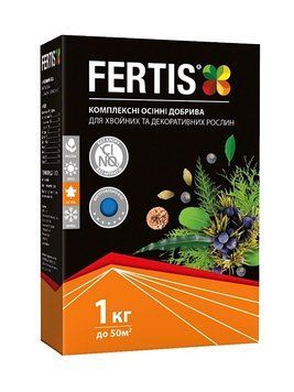 Осеннее удобрение для хвойных и декоративных растений Fertis NPK 5-15-25 ME 316 фото