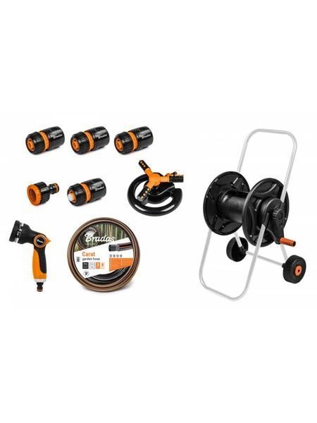 Тележка со шлангом 1/2&Prime; 20 м, пистолетом, оросителем и арматурой ECO-AG26020SET2 ECO-AG26020SET2 фото